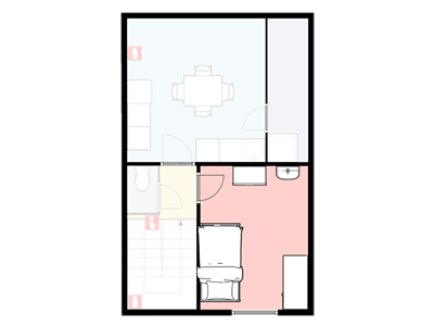 Afbeelding Studentenkamer 201